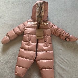 Burberry baby girl snowsuit 12M